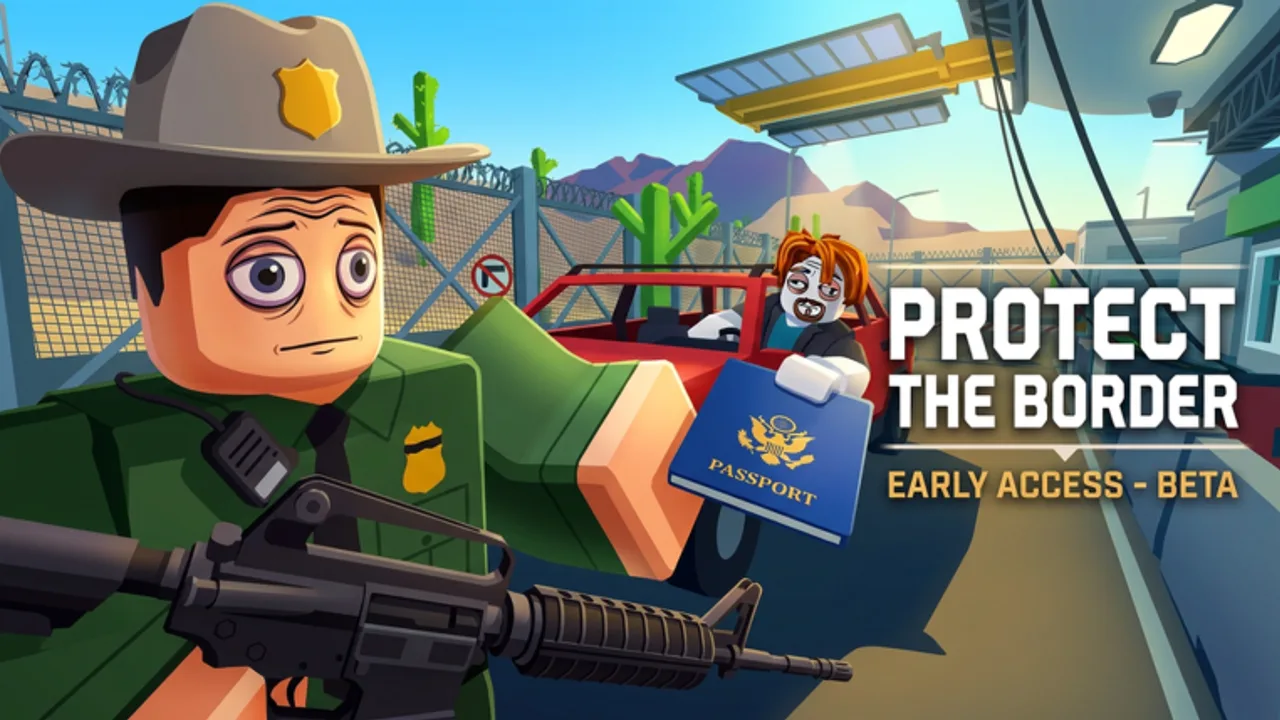 Protect the Border Roblox checkpoint booth during a live BETA shift
